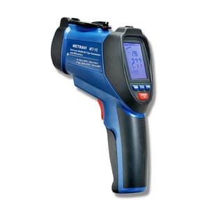 Metravi 4 Digits 1200°C Temperature Range With Dual Laser Pointer Non-contact cum Contact Infrared Thermometer With USB PC Interface, MT-15