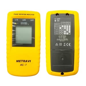 Metravi 40V - 690V AC Phase Sequence Indicator, AC-7