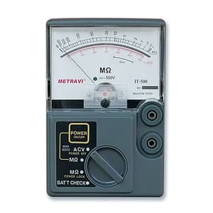 Metravi 0 - 1000M Ohms Analogue Insulation Tester, IT-500