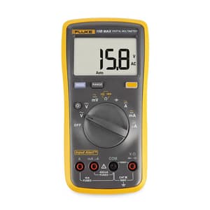 Fluke 15B Max-02 6000 Counts / 600V Economical Digital Multimeter With TL31 Extra-Slim Test Leads