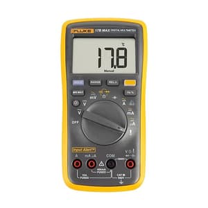 Fluke 17B Max Kit 6000 Counts / 600V Digital Multimeter With TL75 & TL31 Extra-Slim Test Leads