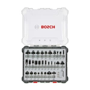 Bosch 8.00 mm Shank Trimming & Edging Router Bits Set (Pack Of 30 Pcs), 2 607 017 475