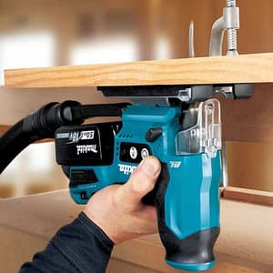 Makita 18V LXT BL 23 mm (7/8") Cordless Barrel Handle Jig Saw with Rapid Charger & 2 Pcs 5.0Ah Batteries, DJV185RTJ