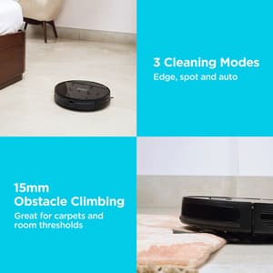 Black+Decker Alexa & Google Enabled Multi-Utility Robotic Vacuum Cleaner With 120 min Runtime (Smart App & Voice Enabled), BRVA425B00