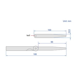 Insize 0.05 - 1.00 mm Feeler Gauge (13 Blades), 4602-13