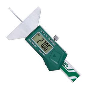 Insize 25 mm / 0.1 inch Mini Digital Depth Gauge With Round Bar (Built-in Wireless), 1140-25WL