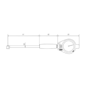 Ozar 160 - 250 mm Bore Gauge with Dial Indicator, AGD-9414
