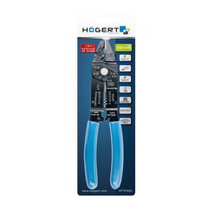 Hogert 9 inch / 215 mm Insulated Wire Stripper Plier, HT1P220