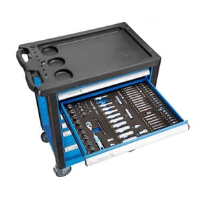 Hogert 6 Drawers Tool Cabinet with Tools (171 Pcs), HT7G052