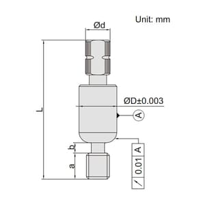 Insize M12 x 1.75 mm Threaded Hole Location Gauge, 4676-12