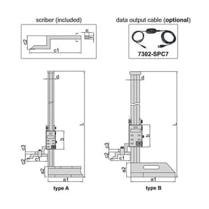 Insize 1000 mm / 40 inch Non-Waterproof Digital Height Gauge, 1150-1000