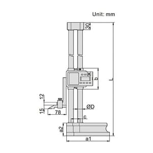 Insize 600 mm Digital Height Gauge, 1151-600A