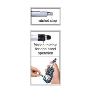 Insize 25 - 50 mm Waterproof Digital Outside Micrometer (Without Data Output), 3108-50A