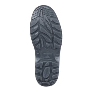 Karam Men's Deluxe Ankle Height Grain Leather Safety Shoe - Fibre Toe (Black), FS21BL