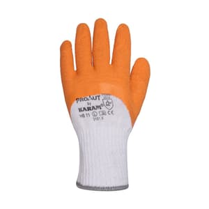 Karam Orange Supported Hand Gloves (Large) (Pack Of 12 Pair), HS11