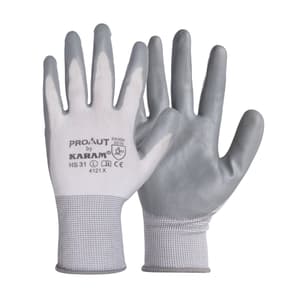 Karam White Supported Hand Gloves (Extra Large), HS31