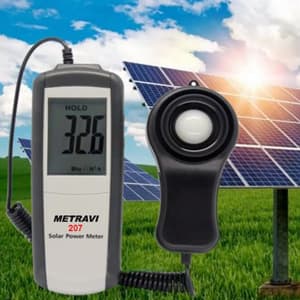Metravi 1999W/m2 Solar Power / Sunlight Meter, 207