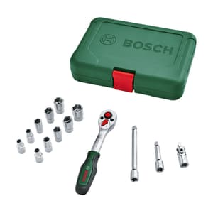 Bosch 14 Pcs 1/4 Inch Sq. Drive Socket Set, 1 600 A02 BY0