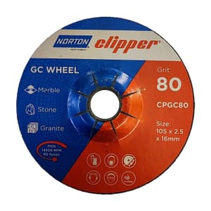 Norton Clipper 105 x 2.5 x 16 mm / 60 Grit GC Polishing Wheel (Pack of 40 Pcs), CPGC60