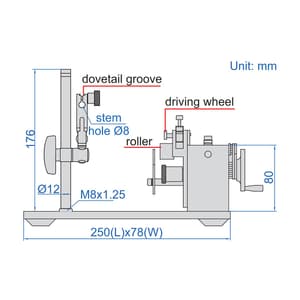 Insize 3.5 - 25 mm Concentricity Gauge without Dial test indicator, 4789-1
