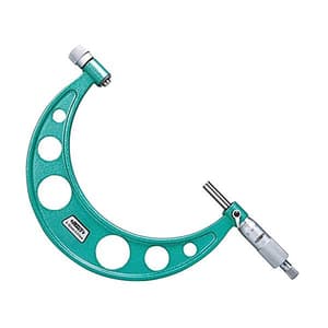 Insize 0 - 150 mm Outside Micrometer Interchangeable Anvils (Type A), 3206-150A