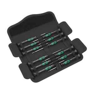 Wera 12 Pcs Kraftform Micro 12 Universal 1 Screwdriver Set For Electronic Applications, 05073675001