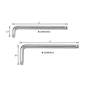 Toptul 210 mm / 90° Offset L-Handle (3/8 inch Sq. Drive), AFAN1208