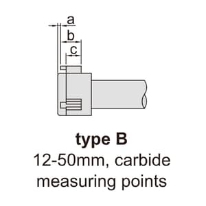 Insize 20 - 25 mm Pistol Grip Three Points Bore Gauge without Digital Indicator, 2124-25
