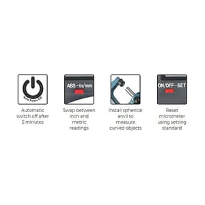 Freemans 50 - 75 mm Digital Outside Micrometer, FDOM75