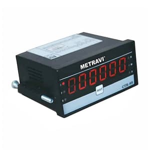 Metravi 96 x 48 mm / 6 Digits Counter-Type Impulse / Event Counter, CTR-49