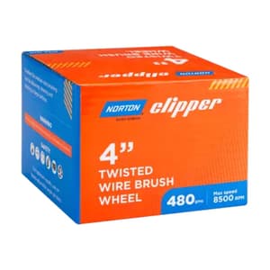 Norton Clipper 80 mm Dia. Twisted Wire Brush Wheel, CPWB3