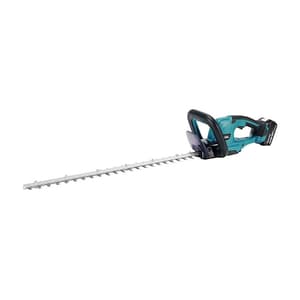 Makita 18V LXT 60 cm (23-5/8") Cordless Hedge Trimmer with Rapid Charger & 1 Pcs 5.0Ah Battery, DUH607F001