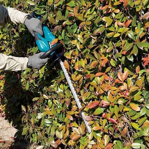 Makita 18V LXT 60 cm (23-5/8") Cordless Hedge Trimmer with Rapid Charger & 1 Pcs 5.0Ah Battery, DUH607F001