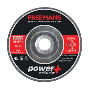 Freemans 100 x 6 x 16 mm Power+ Grinding Wheel (Pack of 25 Pcs), G+100-6