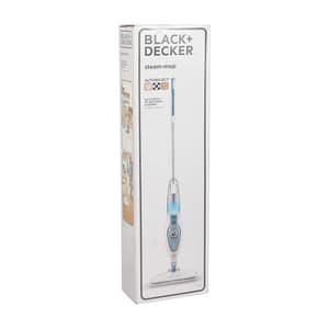 Black+Decker 1600-Watt Steam Mop with Auto Select Technology & 99.9% Germ Protection (White/Blue), FSM1620-B1