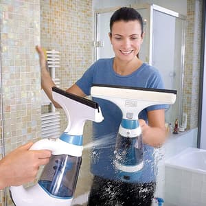 Black & Decker 3.6V Li-Ion Cordless Window & Glass Vacuum Cleaner, WW100-B1