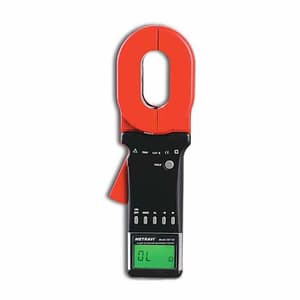 Metravi 4 Digits / 0.01Ohm - 1500Ohm Resistance Range Clamp On Ground Resistance Tester With Long Elliptical Jaw, CET-03