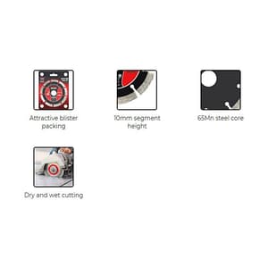 Freemans 5 inch / 125 mm Power Diamond Wheel Blade, MC125