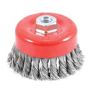 Freemans  100 mm Dia. Wire Cup Brush (Steel Twisted Bristles), WCB100-14