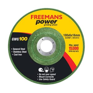 Freemans 100 x 2.8 x 16 mm Power Flexible Grinding Wheel (Pack of 25 Pcs), FGD100-46