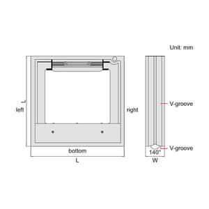 Insize 0 - 300 mm Frame Level, 4902-300