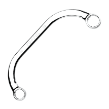 Toptul 8 x 9 mm - 19 x 22 mm Half Moon Ring Wrench (Satin Chrome Finished)