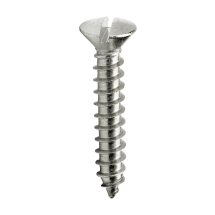 Pentagon 4 x 13 mm - 10 x 100 mm Stainless Steel CSK Slotted Head Self Tapping Screws
