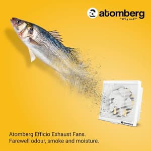 Atomberg Efficio 150 mm Energy Saving Exhaust Fan With BLDC Motor (White)