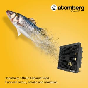 Atomberg Efficio 150 mm Energy Saving Exhaust Fan With BLDC Motor (Black)