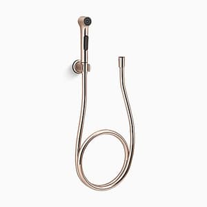 Kohler Elate Health faucet with hose and bracket in brushed bronze, K-97258IN-ZZ-RGD