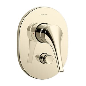 Kohler Vive Aqua Turbo 235 Recessed Non-thermostatic Bath & Shower Valve Trim with Diverter in French Gold, K-23971IN-4FS-AF